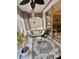 Outdoor patio includes comfortable couch, decorative rug, and sliding glass doors at 3344 Corona Village Way # B4, Orlando, FL 32835