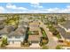Aerial view showcasing the home, lawn, and neighborhood in a residential area at 8896 Reymont St, Orlando, FL 32827
