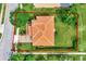 Top-down aerial shot of property showing the tile roof and backyard space at 2107 Rickover Pl, Winter Garden, FL 34787