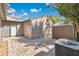 Secluded brick patio with a privacy fence, sliding glass doors, and air conditioning unit at 218 Nettlewood Ln, Fern Park, FL 32730