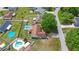 This aerial view highlights the home, lot size, and proximity to neighboring properties at 2622 Jennifer Dr, Lakeland, FL 33810