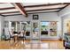 Cozy dining nook with views of the backyard and water at 3655 E Osceola Rd, Geneva, FL 32732