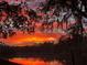 Stunning sunset view reflecting on calm waters, framed by lush greenery and a colorful sky at 3655 E Osceola Rd, Geneva, FL 32732