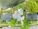 Aerial view showcases a home with a pool, well-maintained yard, dock and waterfront access at 417 Barclay Ave, Altamonte Springs, FL 32701