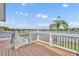 Wooden deck overlooking the lake offering scenic views at 417 Barclay Ave, Altamonte Springs, FL 32701
