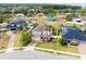 Stunning aerial view features well-maintained homes, lush landscaping, and a peaceful pond in a desirable neighborhood at 563 Copperdale Ave, Winter Garden, FL 34787