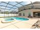 Enjoy this beautiful in-ground pool inside a screened enclosure with an adjoining spa and plenty of room for seating at 563 Copperdale Ave, Winter Garden, FL 34787