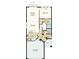 Detailed floor plan showcasing the layout of the first floor of the home at 5646 Ficus Aurea St, Kissimmee, FL 34758
