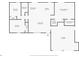 Detailed floor plan showing layout of bedrooms, bathrooms, living spaces, and garage at 8143 Britt Dr, Orlando, FL 32822
