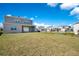 Spacious backyard with a well-maintained lawn and views of neighboring homes, perfect for Gathering gatherings at 13231 Panama Beach Ct, Orlando, FL 32827
