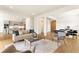 Spacious living room with open layout, showcasing modern furnishings and stylish decor throughout the space at 13231 Panama Beach Ct, Orlando, FL 32827