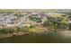 Breathtaking aerial view of waterfront property with private dock access and lush green surroundings at 1755 Waterview Dr, Leesburg, FL 34748