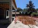 New home construction showing the pool being built in the backyard of the new house at 1910 Glencoe Rd, Winter Park, FL 32789