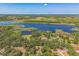 Breathtaking aerial view of the landscape with a lake and surrounding greenery at 2910 Frontier Dr, Kissimmee, FL 34744