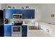 Bright kitchen with modern stainless steel appliances and white countertops at 5201 Lake Marion Golf Resort # 5201, Kissimmee, FL 34759