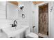 Bright bathroom featuring modern fixtures, a glass-enclosed shower, and elegant design at 1224 Union Club Dr, Winter Garden, FL 34787