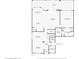 Detailed floor plan showing layout of rooms and dimensions of the first floor at 2081 The Oaks Blvd, Kissimmee, FL 34746