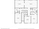 Second floor floor plan details the layout and dimensions of upper level rooms at 2081 The Oaks Blvd, Kissimmee, FL 34746