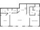 Floorplan showing layout of living area and bedroom at 2124 Betsy Ross Ln, St Cloud, FL 34769