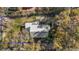 A bird's eye view displays the layout of the property, showcasing its landscaping and driveway at 519 N Clara Ave, Deland, FL 32720