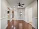 Inviting living room featuring hardwood floors and neutral color palette at 519 N Clara Ave, Deland, FL 32720