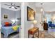 Hallway with a view into the bedroom and doorway to other living spaces at 980 Mooring Ave # 105, Altamonte Springs, FL 32714