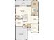 Floor plan featuring a study, great room, kitchen, casual dining area, and two-car garage at 4716 Coral Harbour Rd, Kissimmee, FL 34758