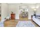 Open-concept view showcasing dining space from the living room, with hardwood floors throughout the house at 1011 Terry Dr, Altamonte Springs, FL 32714