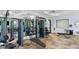 Well-equipped fitness center with modern exercise machines and mirrored walls for a complete workout experience at 10151 Salt Point Dr, Winter Garden, FL 34787