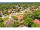 Aerial view of a residential neighborhood with tree-lined streets and houses at 1330 Broken Pine Rd, Deltona, FL 32725