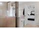 Modern bathroom with a tiled shower, soaking tub, and neutral decor at 199 Boysenberry Ln, Daytona Beach, FL 32124