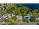 Aerial shot of neighborhood homes with lake access in a sunny location at 2501 Weber St, Orlando, FL 32803