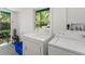Functional laundry room with large appliances, including a washer and dryer and natural light at 290 Pine St, Ormond Beach, FL 32174