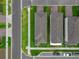 An aerial view of several homesites showing roof lines, driveways, and streetscape at 4827 Lacewing Dr, Winter Garden, FL 34787