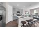Contemporary kitchen with stainless steel appliances and breakfast bar seating at 4827 Lacewing Dr, Winter Garden, FL 34787