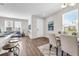 Open layout with a view of the kitchen island, living, and dining areas at 4827 Lacewing Dr, Winter Garden, FL 34787