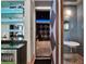 Contemporary powder room with unique features and finishes at 6137 Grosvenor Shore Dr, Windermere, FL 34786