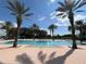Expansive community pool surrounded by lush landscaping and lounge chairs at 1554 Corolla Ct, Reunion, FL 34747