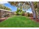 Lush green backyard with mature trees, complemented by a screened-in pool, creating a serene outdoor retreat at 205 Torcaso Ct, Winter Springs, FL 32708