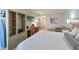 Serene Galleria hotel bedroom with closet, desk, and king size bed at 3000 Maingate Ln # 504, Kissimmee, FL 34747