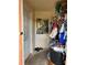 Cluttered entryway with shoes and storage shelves at 330 S Buena Vista Ave, Orlando, FL 32835
