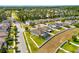 Wide aerial shot of a home with a private pool, framed by a fenced yard at 3632 Gretchen Dr, Ocoee, FL 34761