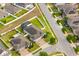 Aerial view of a single story home with a large backyard and screened in patio at 3632 Gretchen Dr, Ocoee, FL 34761