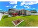 A spacious backyard features a privacy fence and a screened-in pool enclosure at 3632 Gretchen Dr, Ocoee, FL 34761
