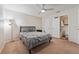 Bedroom with plush comforter and ceiling fan at 623 Dory Ln # 307, Altamonte Springs, FL 32714