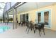 Enjoy this screened lanai featuring tile flooring and backyard access, perfect for entertaining at 7834 Turkey Oak Ln, Kissimmee, FL 34747