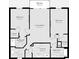 Layout showcasing bedrooms, bathrooms, living room, kitchen, and balcony dimensions at 8775 Sartori St # 302, Orlando, FL 32829