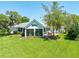 Outdoor patio with comfortable seating, perfect for relaxing and enjoying the scenic backyard view at 203 Prestwick Dr, New Smyrna Beach, FL 32168