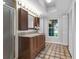 Bathroom with granite countertops, lots of lights, and shower at 222 Yarmouth Rd, Fern Park, FL 32730