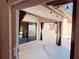Outdoor patio with black curtains at 7808 The Esplanade Ct, Orlando, FL 32836